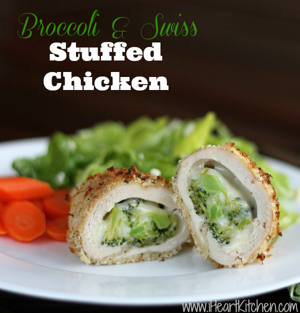 Broccoli Swiss Stuffed Chicken I Heart Kitchen