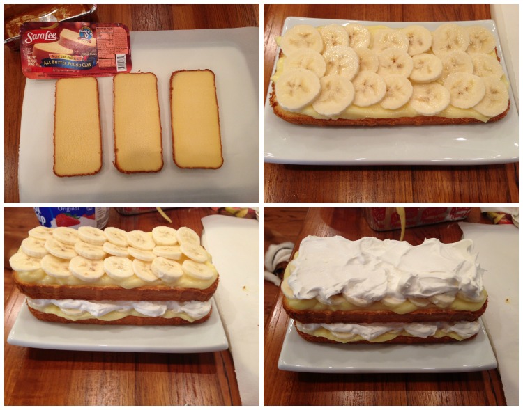 No-Bake Banana Pudding Pound Cake - I Heart Kitchen